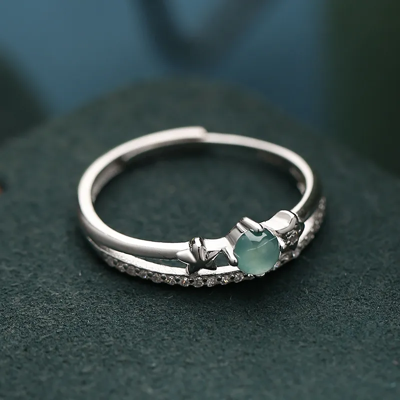 YUANYUXIANG Ice Glutinous Jadeite Rings Women's-1