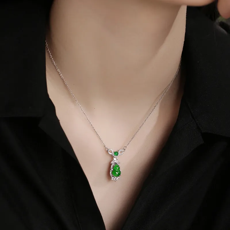 YUANYUXIANG Ice Type Jadeite Necklaces Women's-3