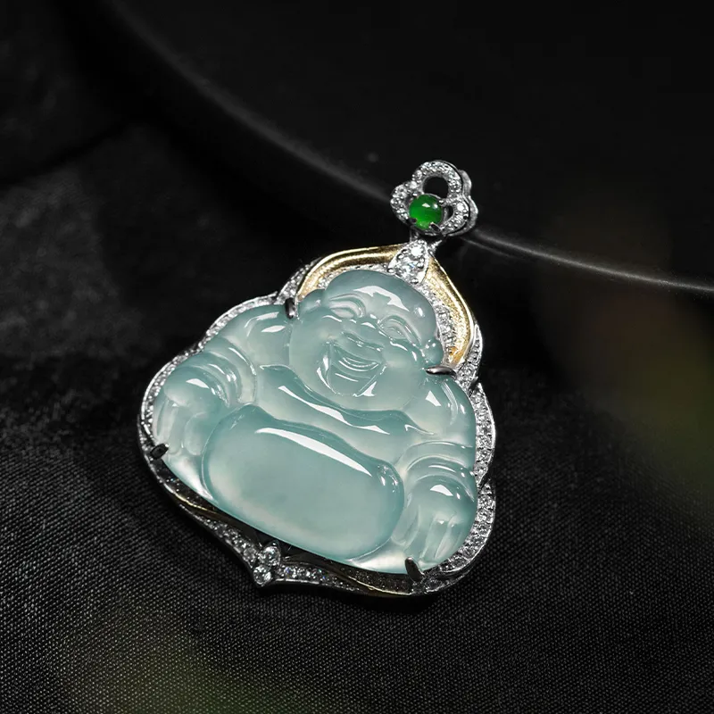 YUANYUXIANG Ice Glutinous Jadeite Necklaces Unisex-4