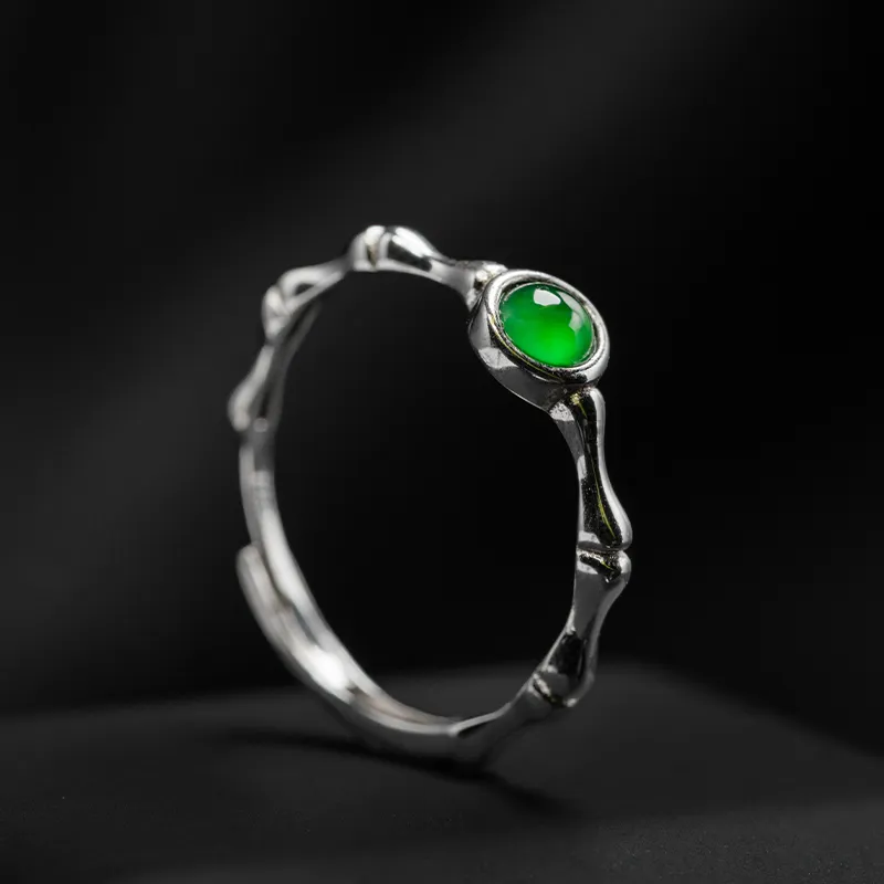 YUANYUXIANG Ice Type Jadeite Rings Women's-4