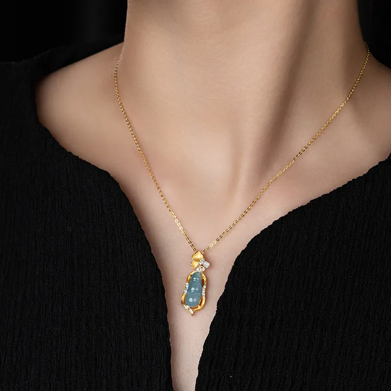 YUANYUXIANG Ice Glutinous Jadeite Necklaces Women's-1