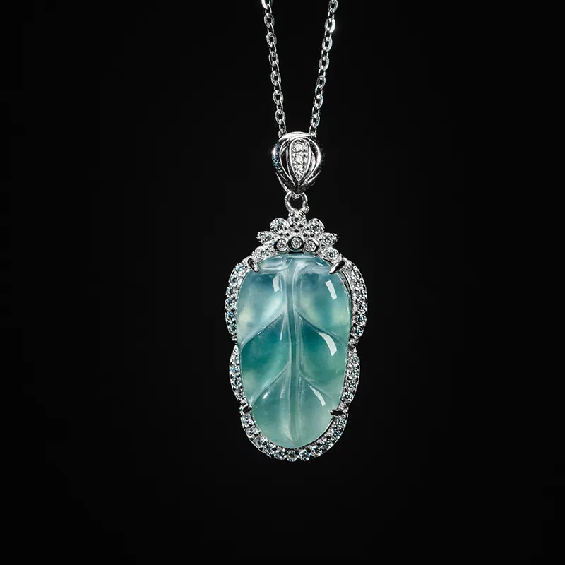 YUANYUXIANG Ice Glutinous Jadeite Necklaces Unisex-2