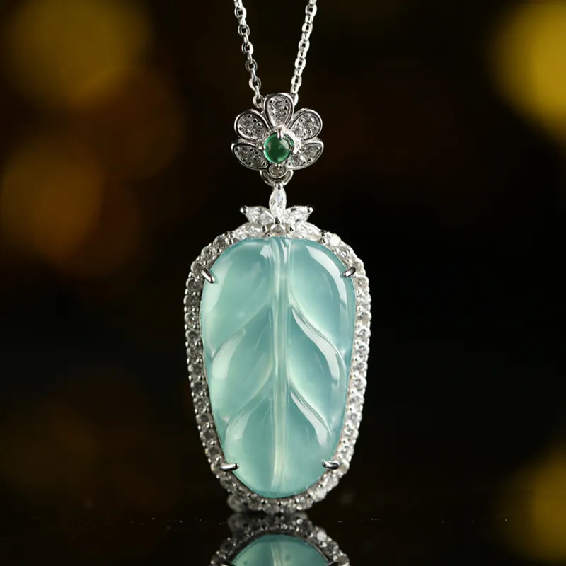 YUANYUXIANG Glutinous Jade Jadeite Necklaces Unisex-2