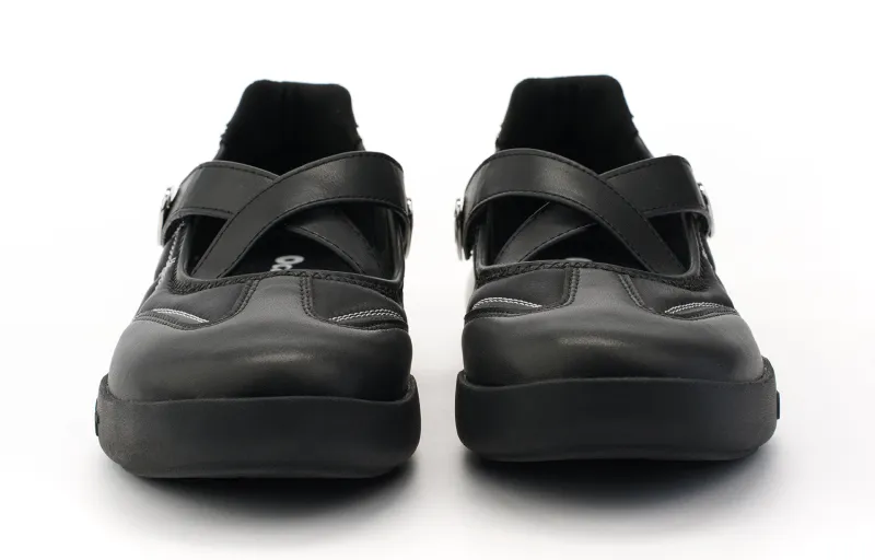 Ocai Abrasion Resistant Shock Absorbers Low Top Casual Shoes Women's Silk Black-2