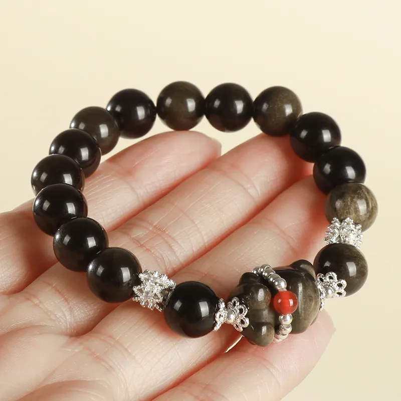 YUYIHUAN Obsidian Bracelets Unisex-4