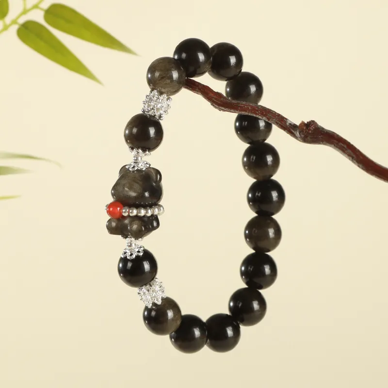 YUYIHUAN Obsidian Bracelets Unisex-2