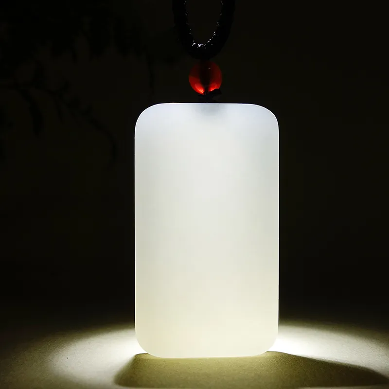 YUYIHUAN Hetian Jade Pendants White Jade Unisex-7