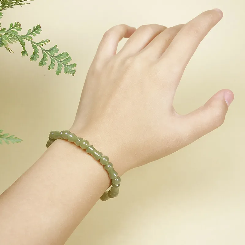 YUYIHUAN Hetian Jade Bracelets Green Jade Unisex-7