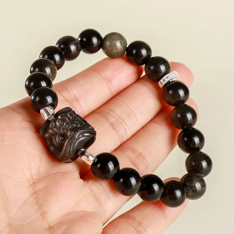 YUYIHUAN Obsidian Bracelets Unisex-4