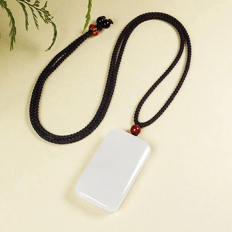 YUYIHUAN Hetian Jade Pendants White Jade Unisex-5