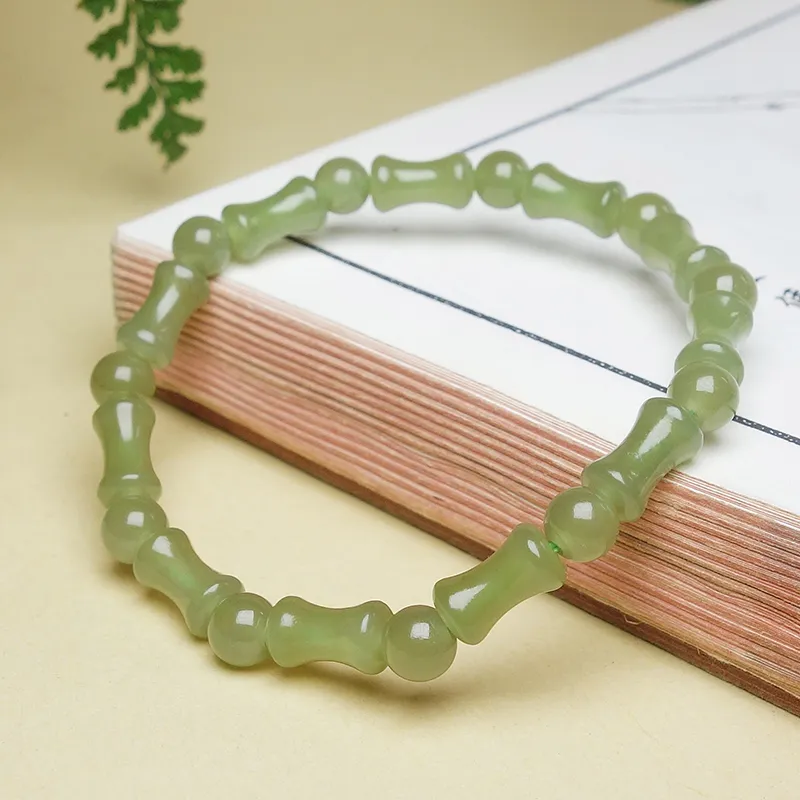 YUYIHUAN Hetian Jade Bracelets Green Jade Unisex-5