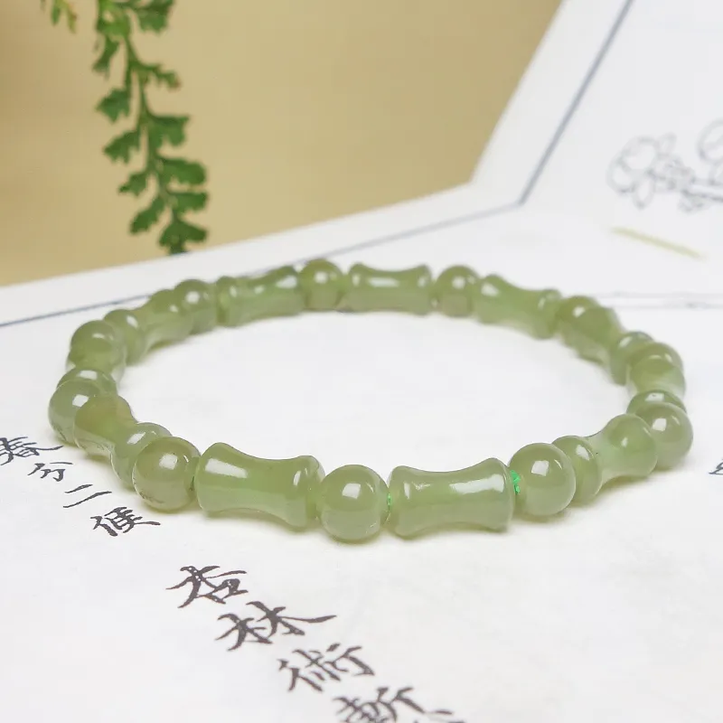 YUYIHUAN Hetian Jade Bracelets Green Jade Unisex-4
