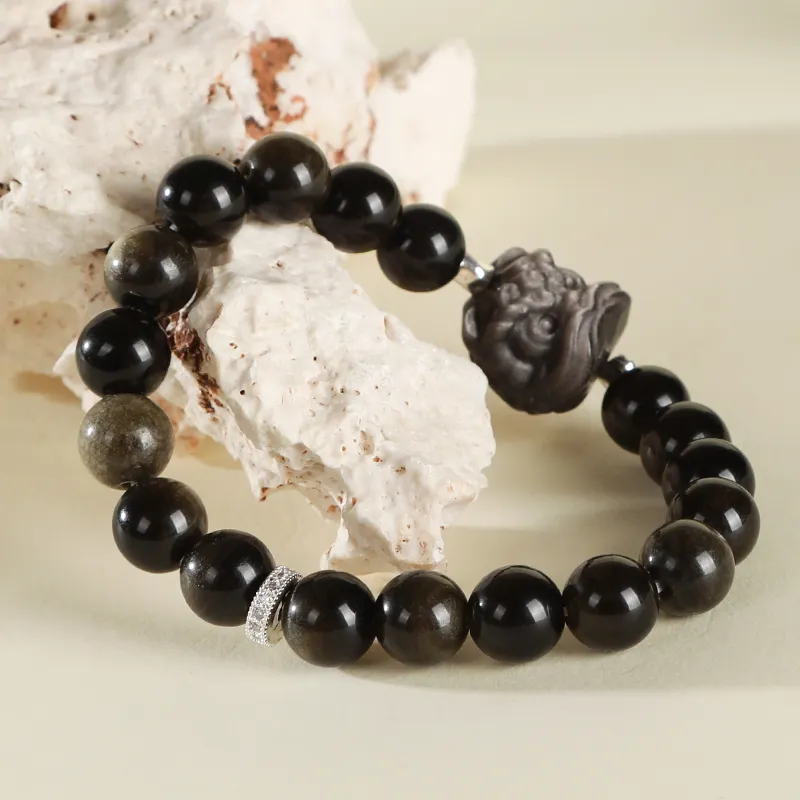 YUYIHUAN Obsidian Bracelets Unisex-5