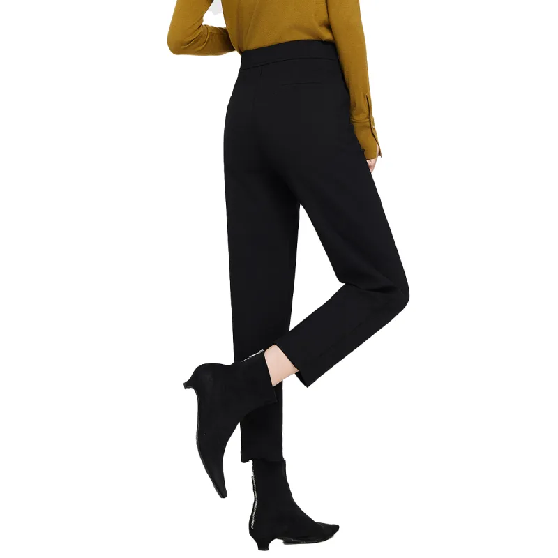 E.BECKY Casual Pants Women's Black-5