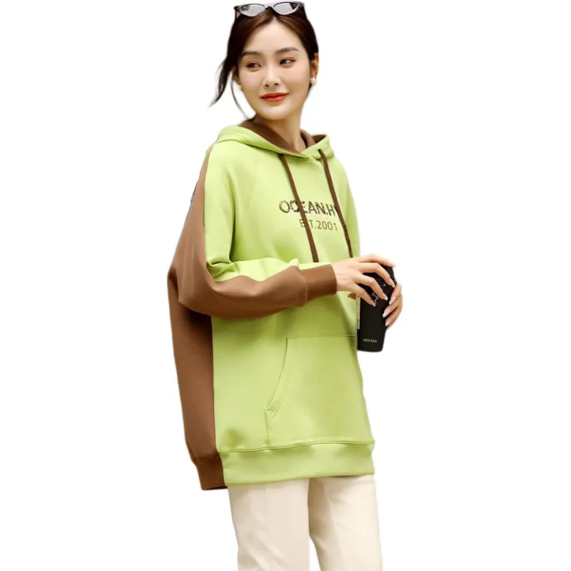 E.BECKY Sweatshirt Women's Moss Green-2