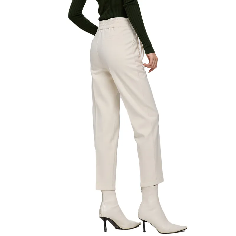 E.BECKY Casual Pants Women's Beige-4
