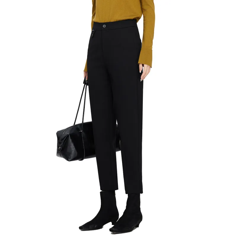 E.BECKY Casual Pants Women's Black-2
