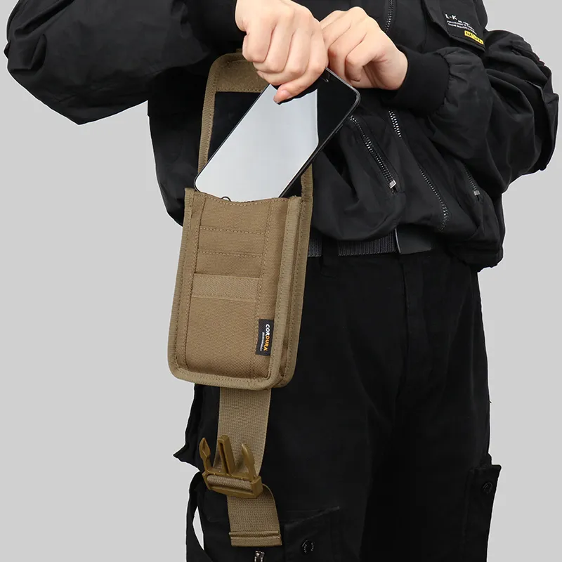 MARDINGTOP CORDURA Fabric Expansion Pack Storage Bag Unisex Khaki/Black-3