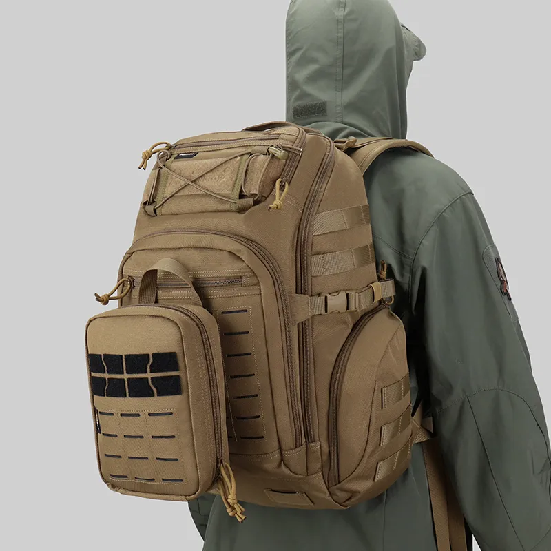MARDINGTOP Nylon Storage Bag Unisex Khaki/Black-4