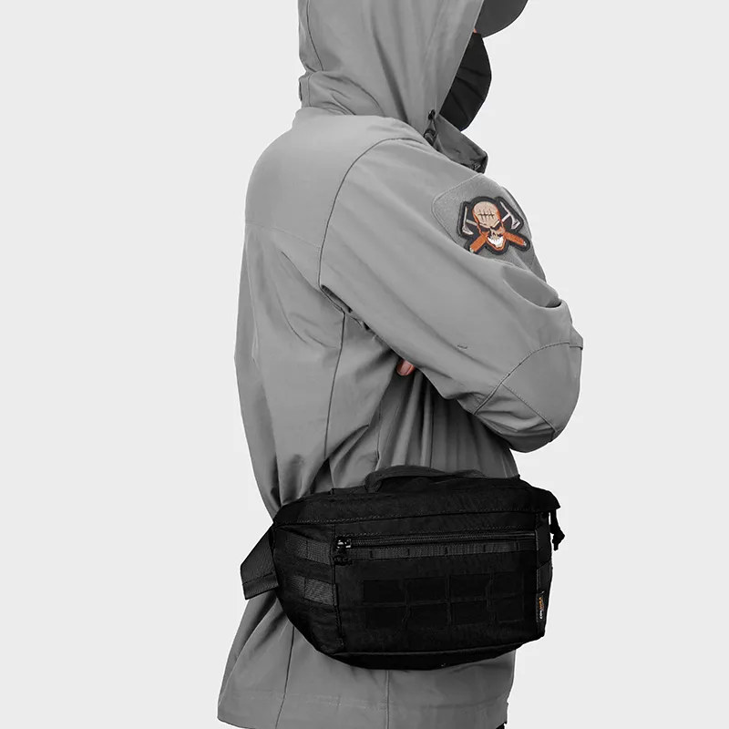 MARDINGTOP Nylon Fanny Pack Unisex Khaki/Black-9