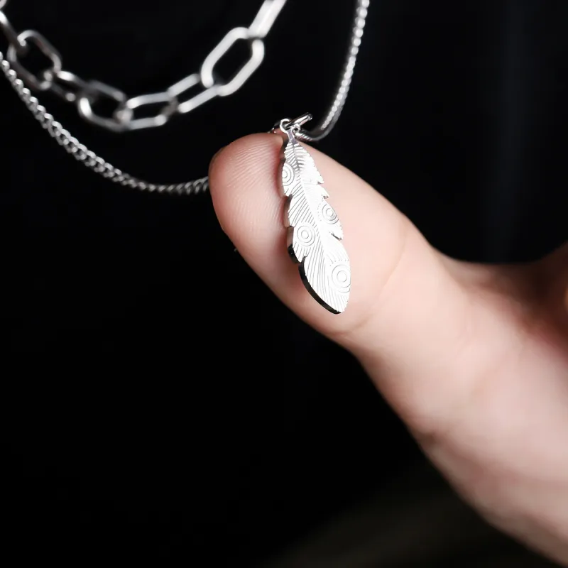 KwOnline Titanium Steel Necklaces Unisex-4