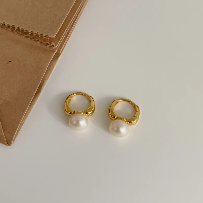 KwOnline S925 Silver Beads Earrings Women's-3