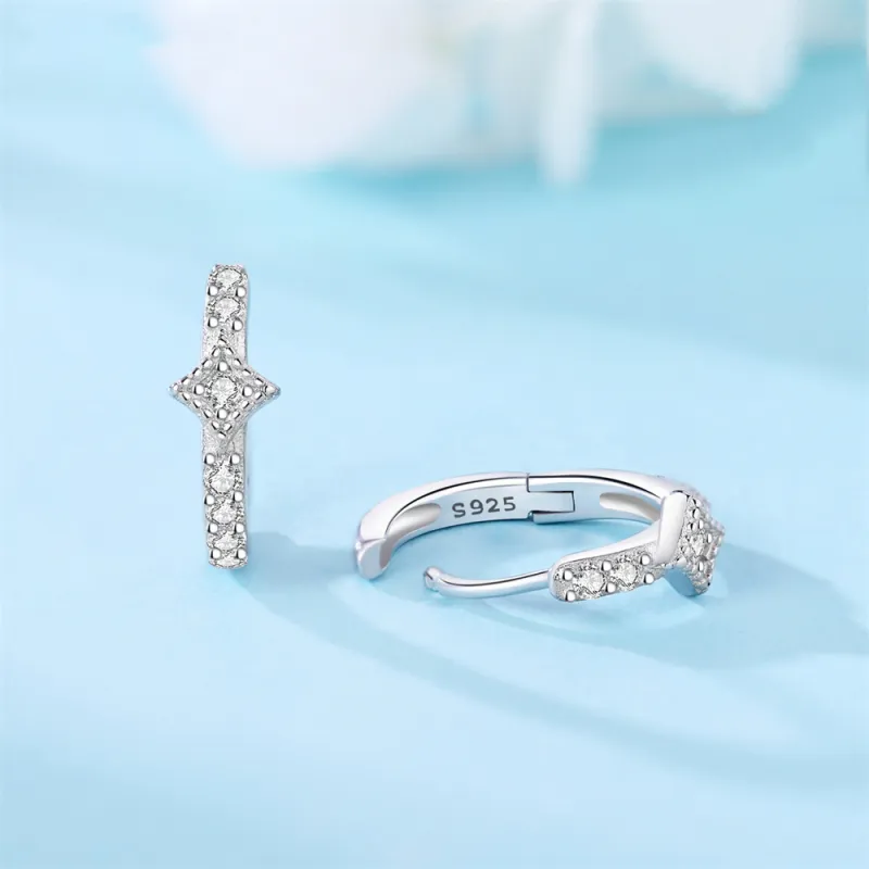 KwOnline S925 Silver Earrings Women's-1