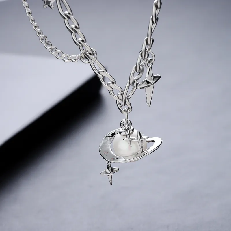 KwOnline Titanium Steel Necklaces Unisex-3