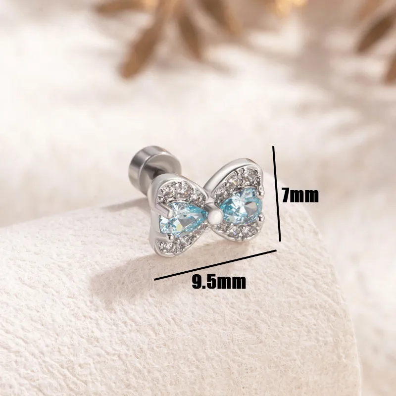 KwOnline Titanium Steel Stud Earrings Women's-3