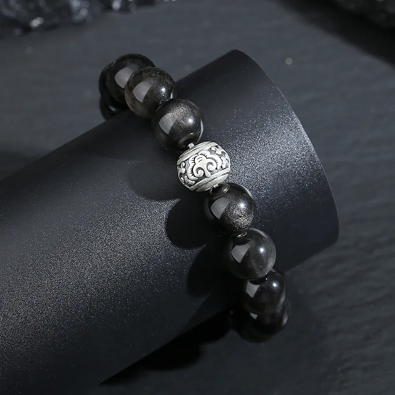KwOnline Obsidian Jade Bracelets Men's-2