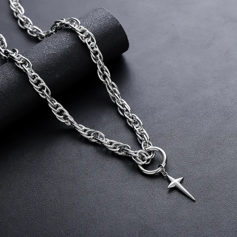 KwOnline Titanium Steel Necklaces Unisex-1