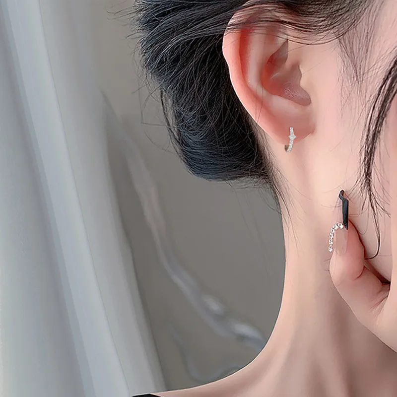 KwOnline S925 Silver Earrings Women's-2