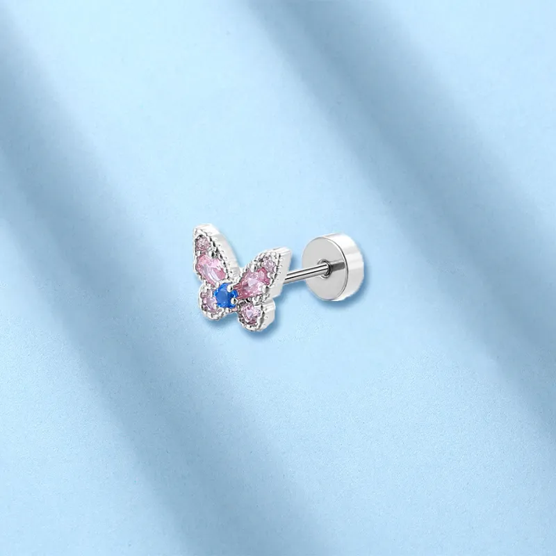 KwOnline Copper Stud Earrings Women's-2