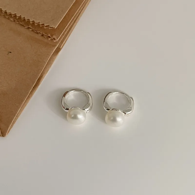 KwOnline S925 Silver Beads Earrings Women's-1