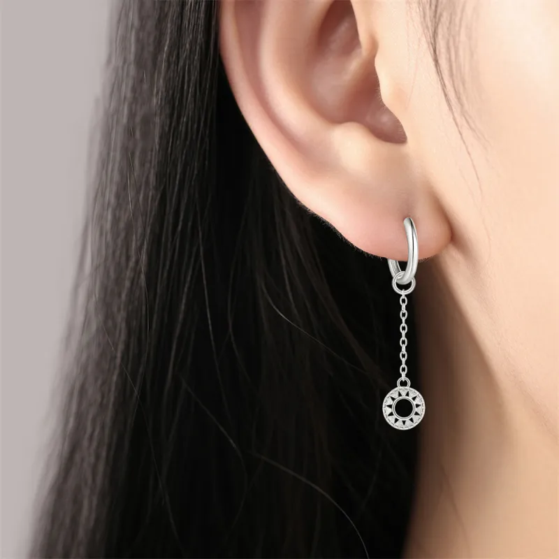 KwOnline S925 Silver Earrings Unisex-2