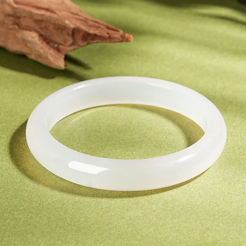ZHANGKAKA Chalcedony Bangles Women's-4