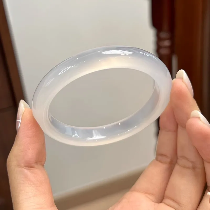 ZHANGKAKA Agate Bangles Women's-1