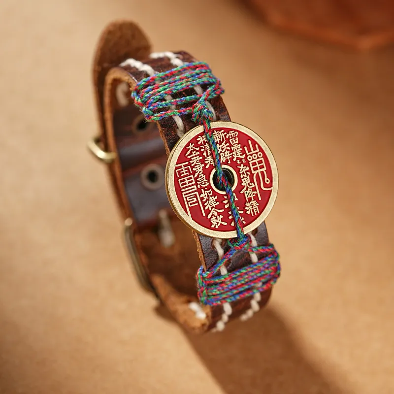 ZHANGKAKA Cinnabar Wristbands Unisex-6