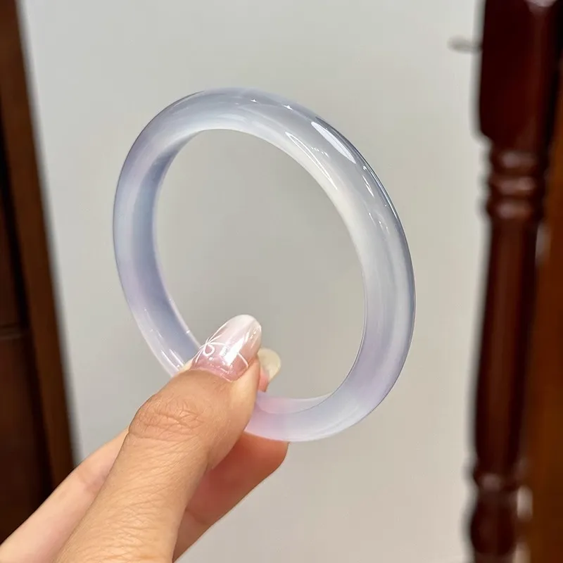 ZHANGKAKA Agate Bangles Women's-1