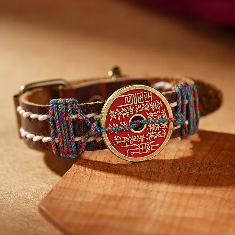 ZHANGKAKA Cinnabar Wristbands Unisex-5