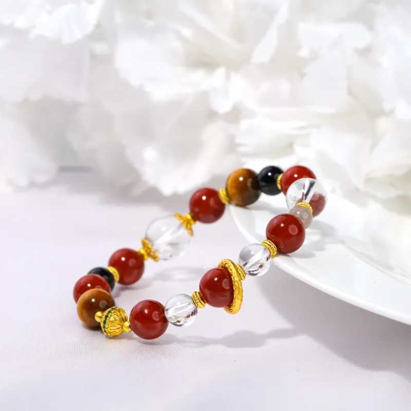 TIANTAISHAN Southern Red Agate Bracelets Unisex-3