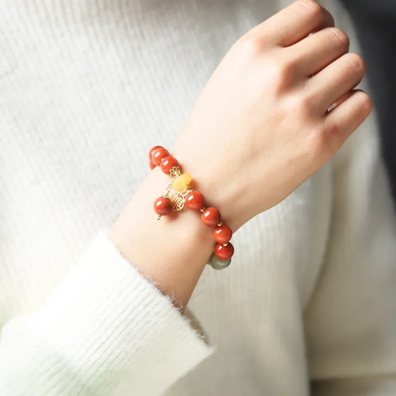 TIANTAISHAN Hetian Jade Bracelets Pale Greenish White Jade Unisex-5