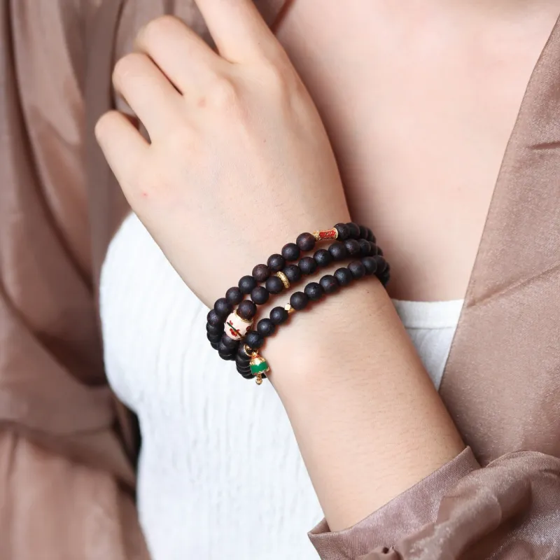 TIANTAISHAN Agarrattan Wooden Bracelets Unisex-5