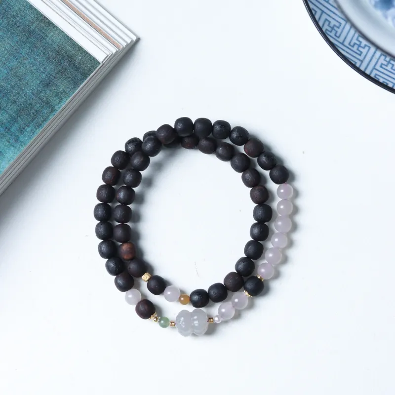 TIANTAISHAN Agarrattan Wooden Bracelets Unisex-1