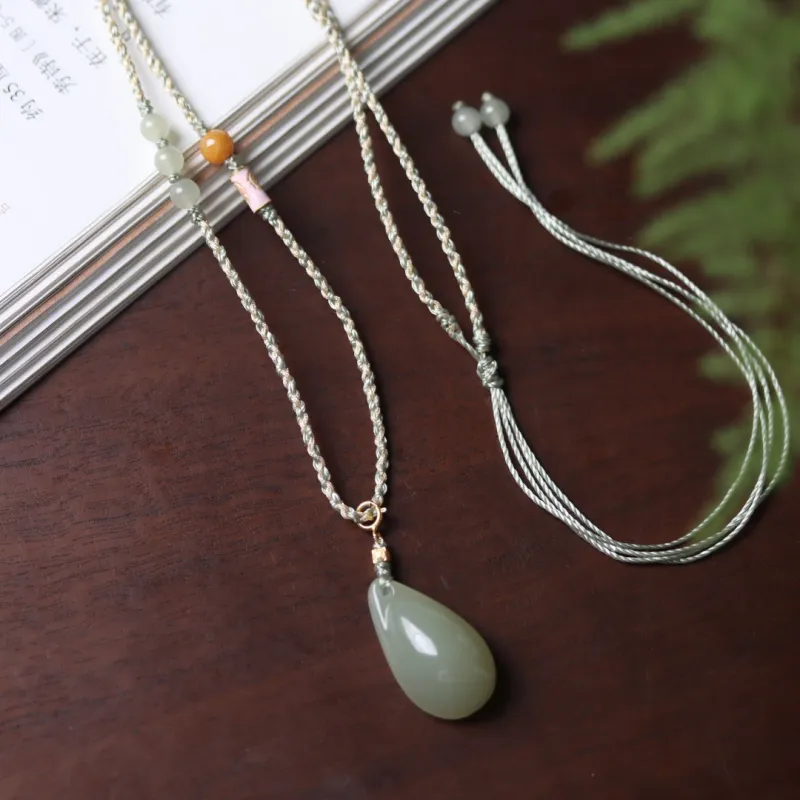 TIANTAISHAN Pendants Green Jade Unisex-1