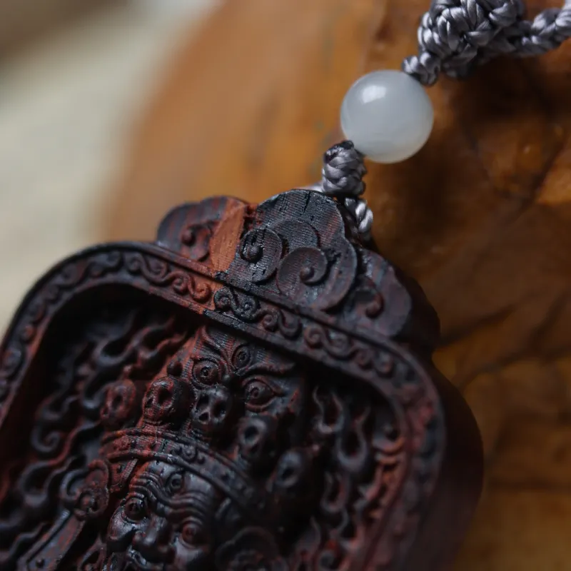TIANTAISHAN Agarrattan Wooden Necklaces Unisex-4