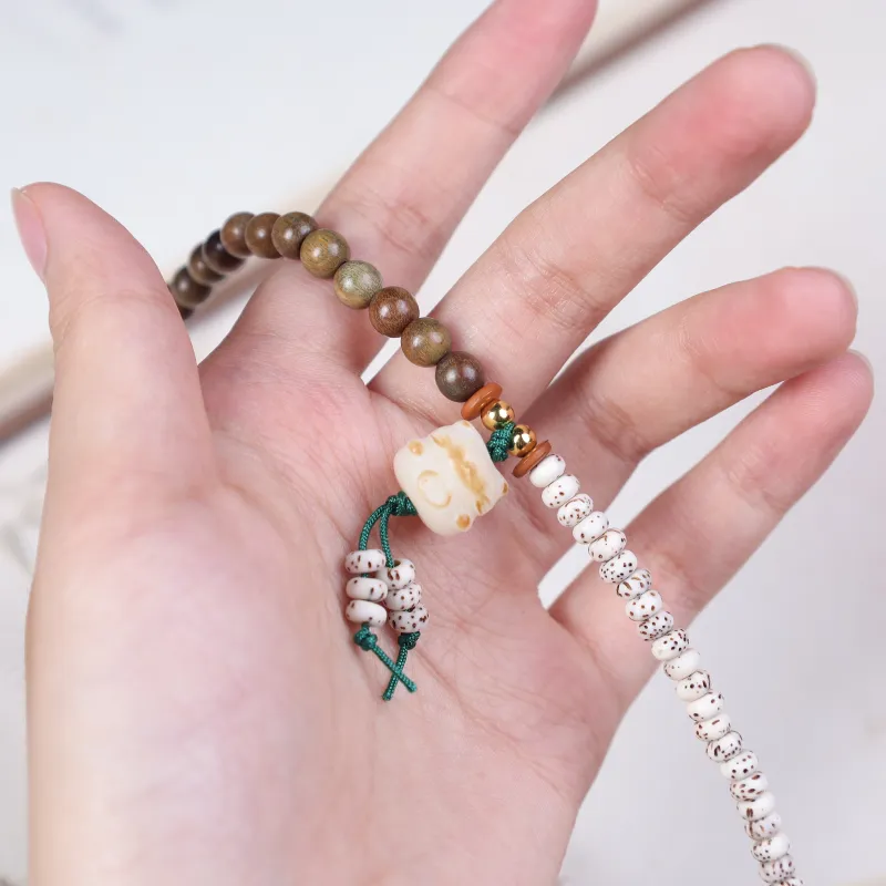 TIANTAISHAN Green Sandalwood Bracelets Unisex-4