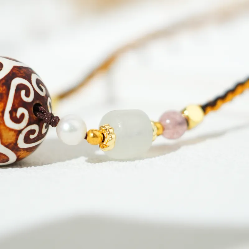 TIANTAISHAN Agate Necklaces Unisex-3