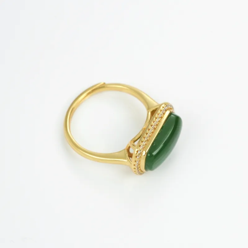 TIANTAISHAN Hetian Jade Rings Jasper Unisex-4