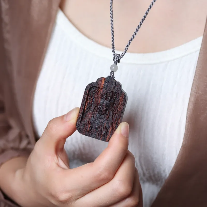 TIANTAISHAN Agarrattan Wooden Necklaces Unisex-5